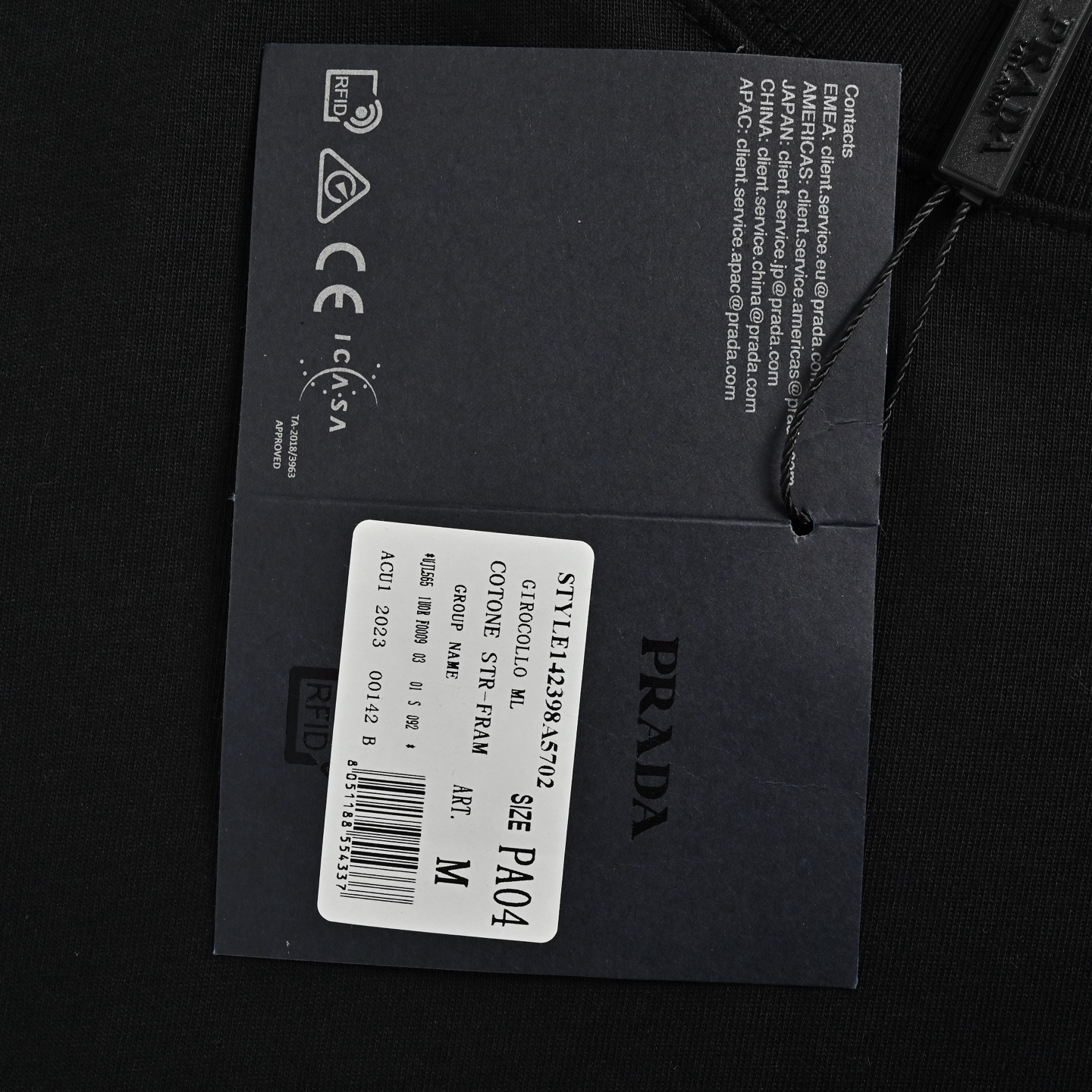 Prada/普拉达 25ss 胸口刺绣绿色三角标短袖