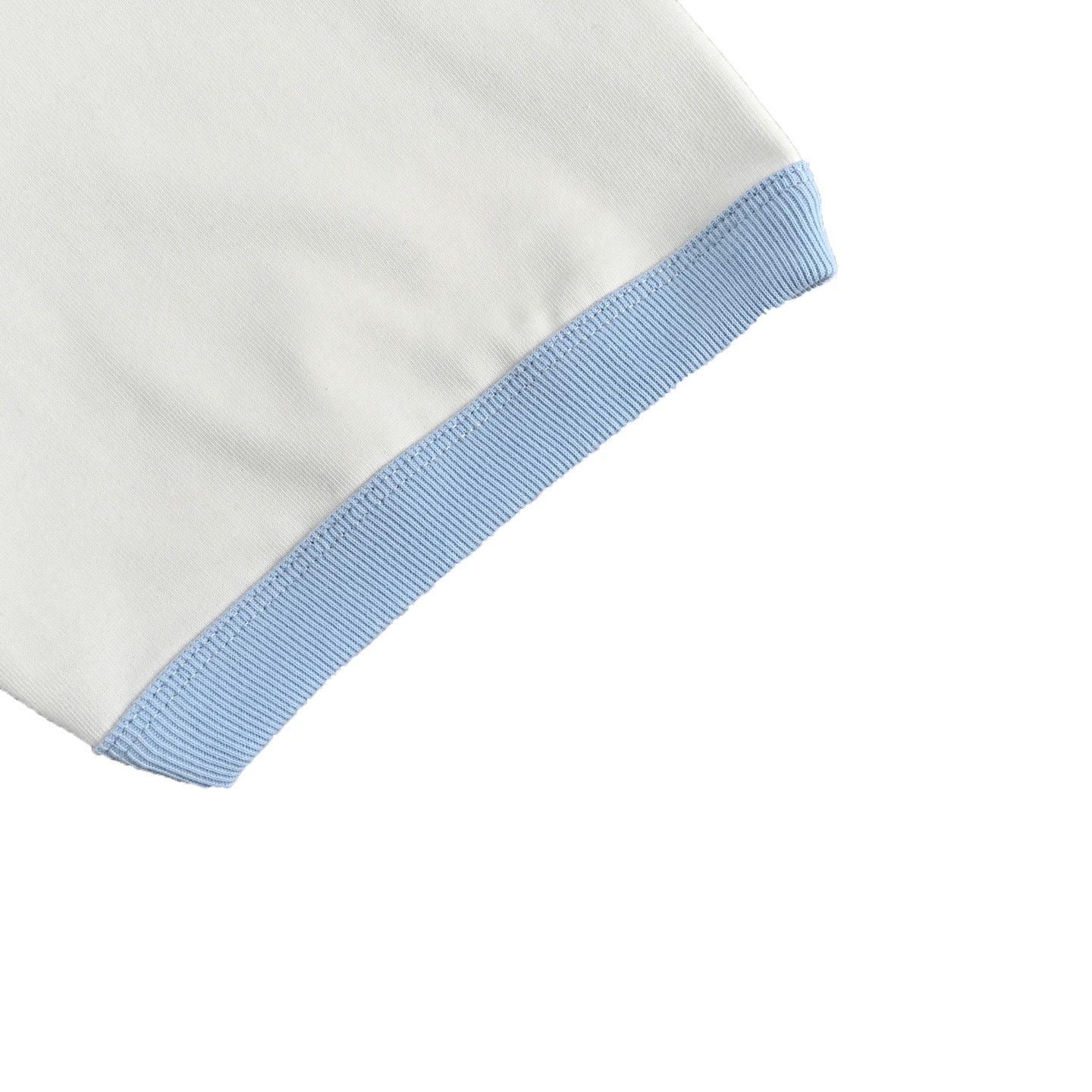 Gucci/古驰 25ss 蓝色螺纹双G刺绣短袖 米白色-Chinese UA Cheap High Quatity Brand Clothes Bags handbags Sneakers wholesale wholesaler seller from China Factory suppliers Fashion Clothing Shoes best Quality Beautiful Price Gucci/古驰 25ss 蓝色螺纹双G刺绣短袖 米白色