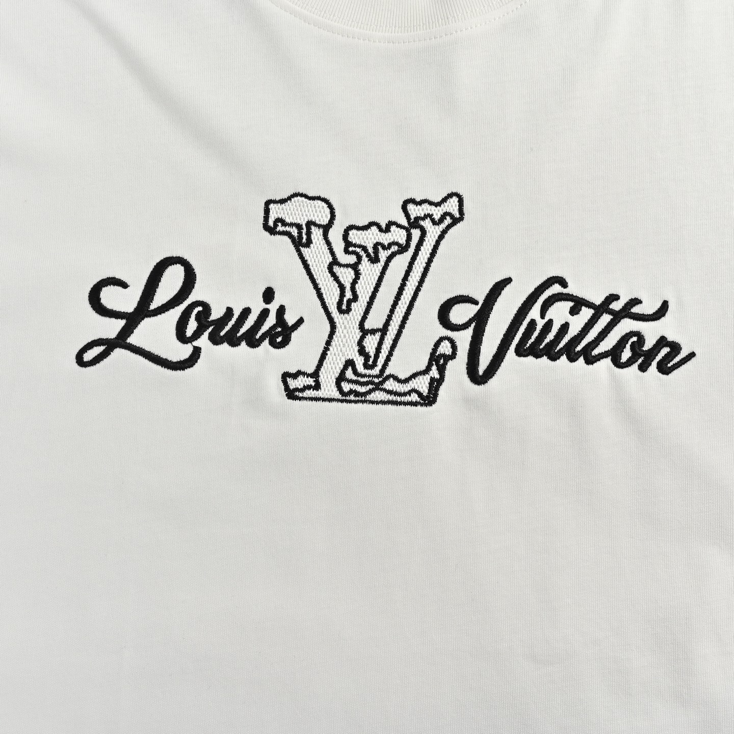 Louis Vuitton 25SS Embroidered Logo Short Sleeve T-Shirt, Comfortable Fit 8 i1741687282061 7159 0 7