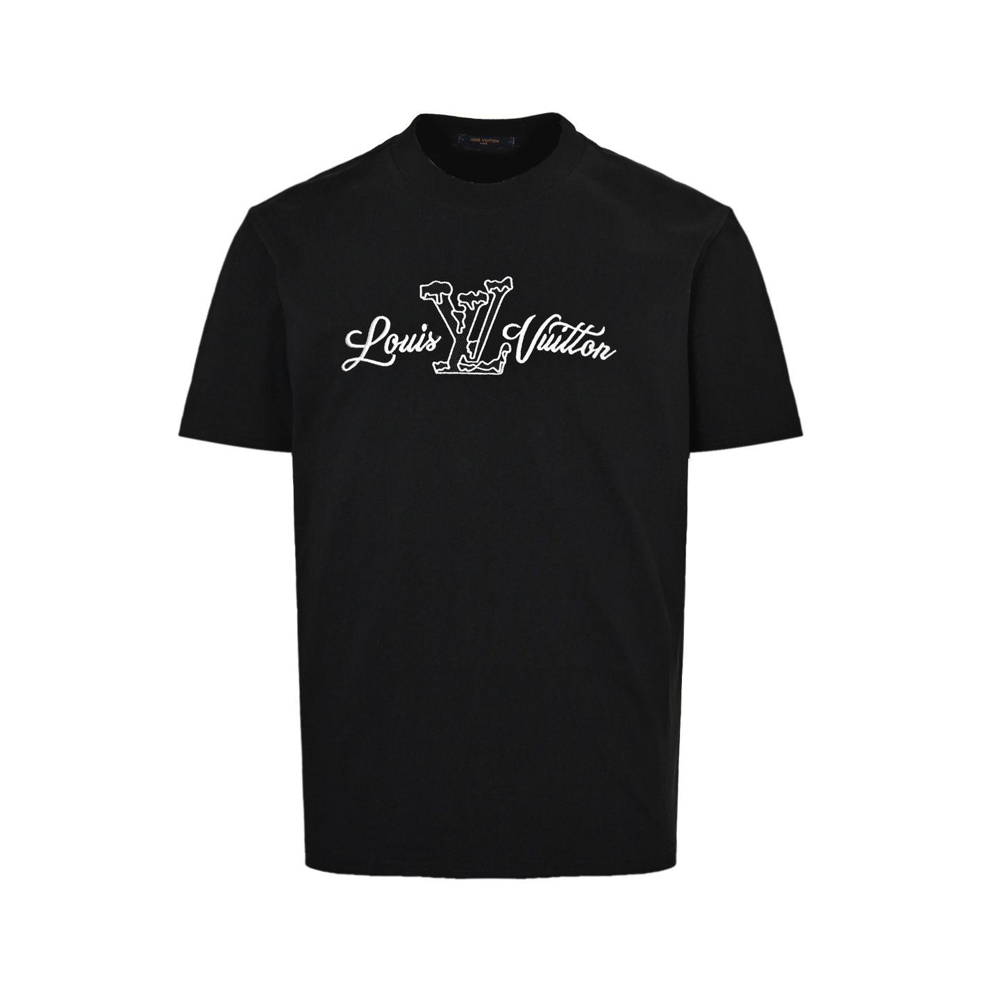 Louis Vuitton 25SS Embroidered Logo Short Sleeve Cotton T-Shirt
