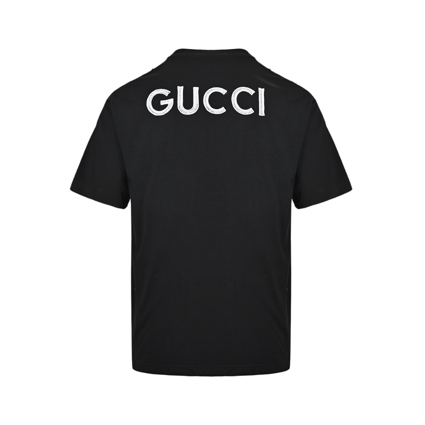 Gucci/古驰 25ss 前后刺绣logo短袖