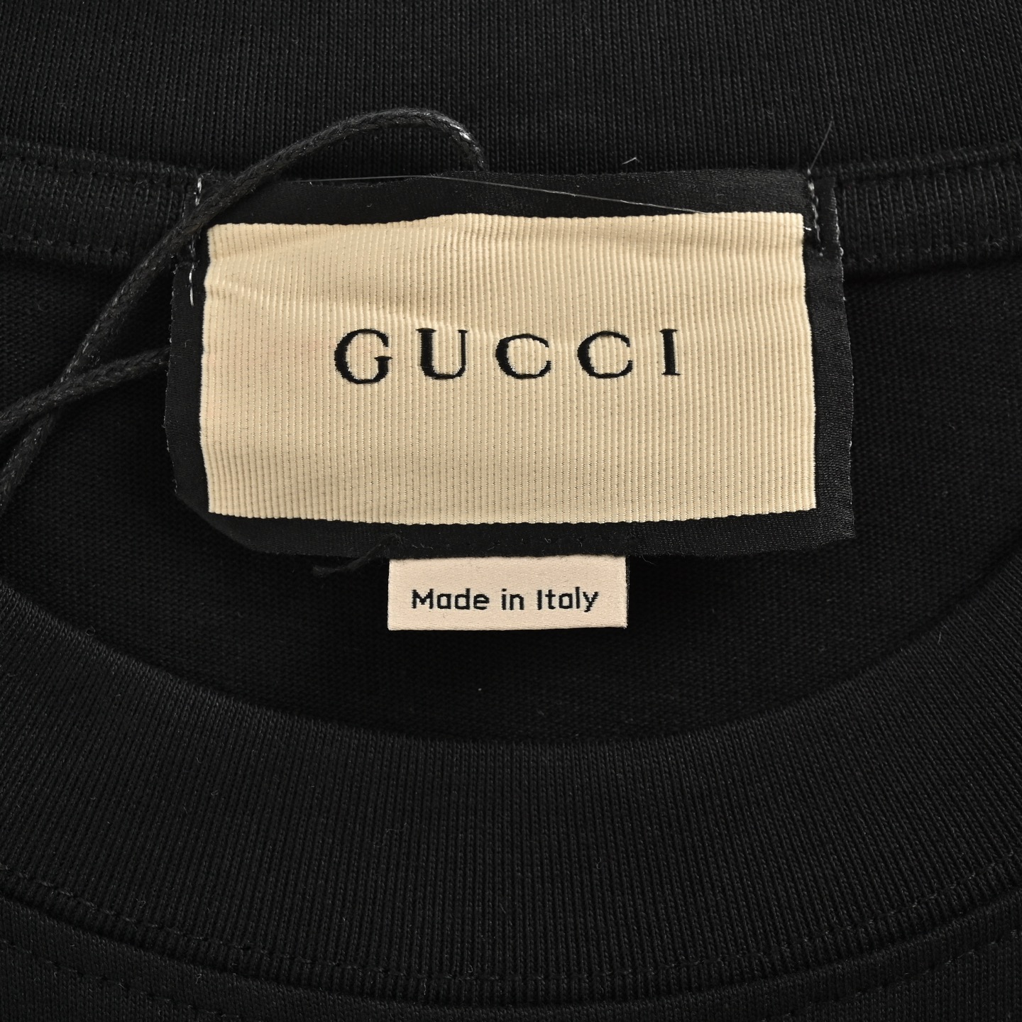 Gucci/古驰 25ss 前后刺绣logo短袖