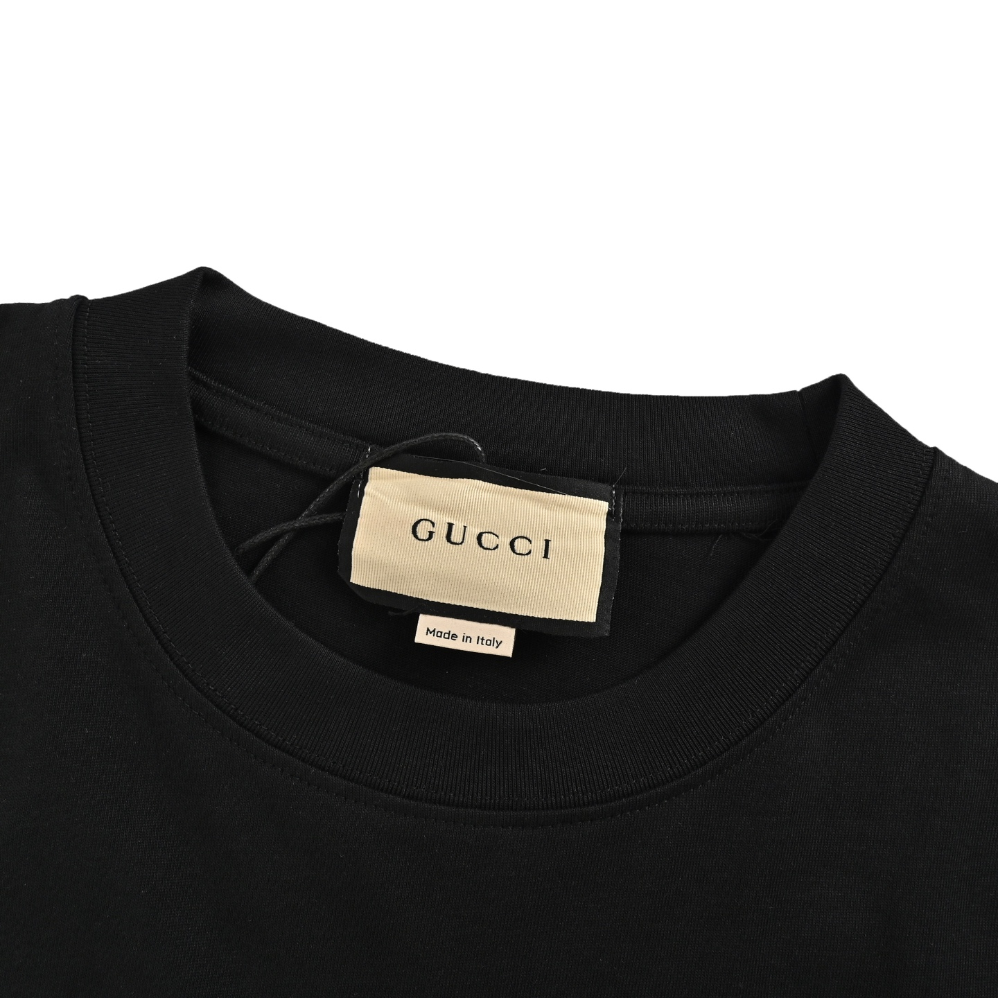 Gucci/古驰 25ss 前后刺绣logo短袖