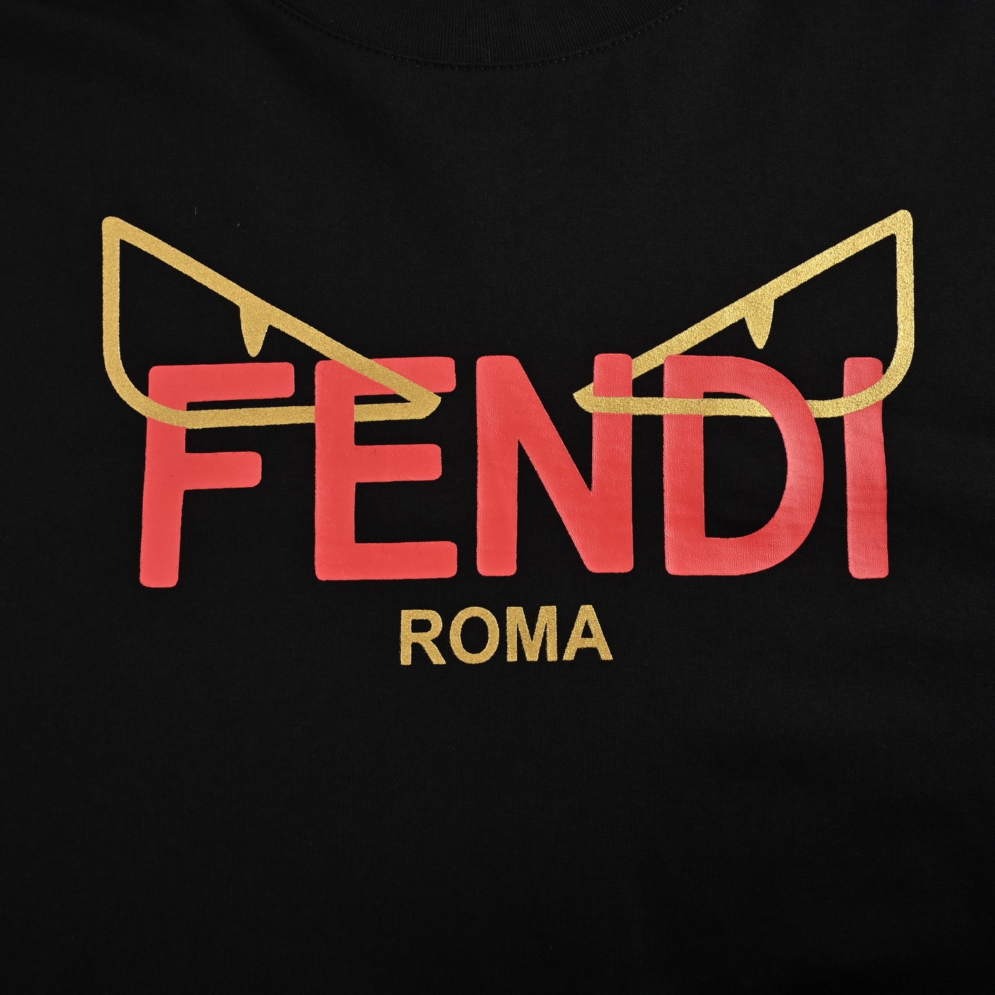 Fendi/芬迪 25ss 蛇年限定金色眼睛印花短袖