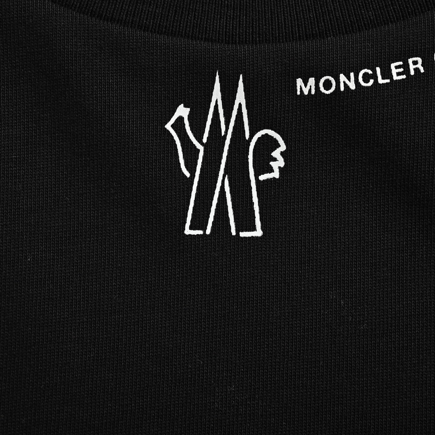 Moncler/蒙口 25ss 领口字母徽标印花短袖