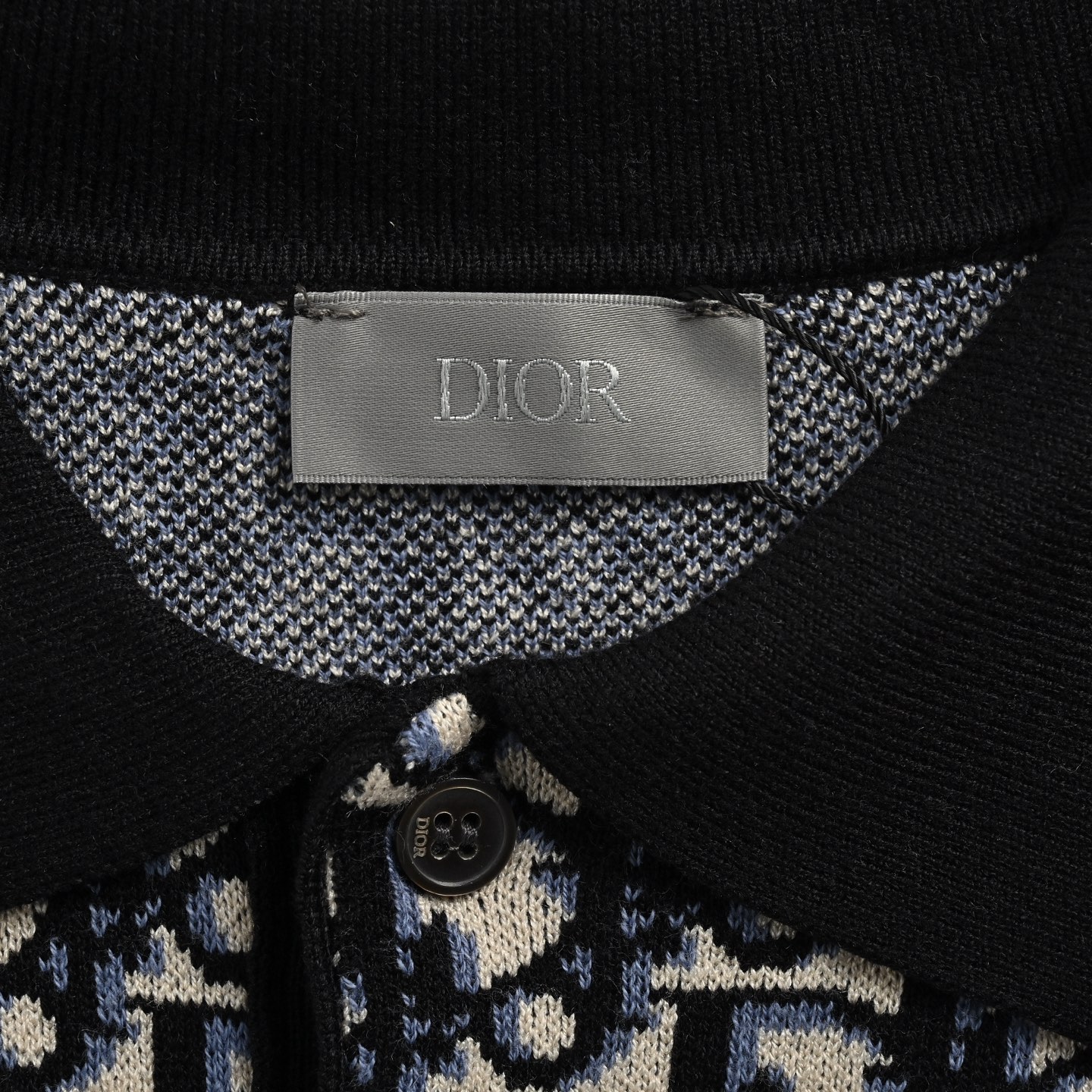 Dior/迪奥 经典老花提花针织Polo短袖