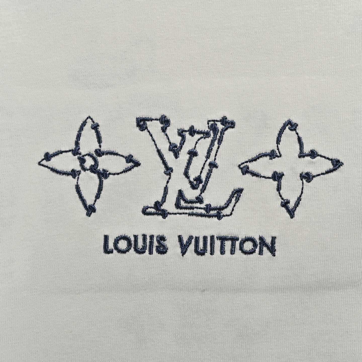 Louis Vuitton/路易威登 25ss 四叶草老花刺绣字母短袖