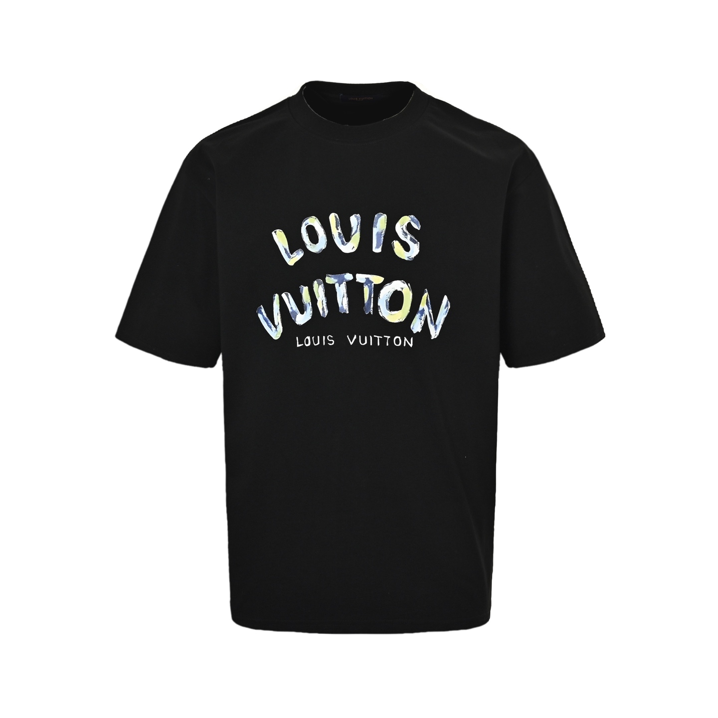 Louis Vuitton/路易威登 25ss 手绘迷彩字母logo短袖