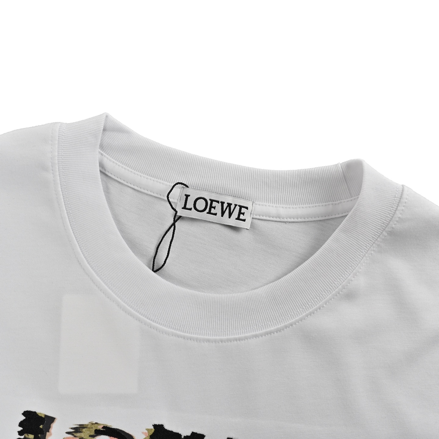 Loewe/罗意威 24ss 半手绘涂鸦刺绣logo短袖