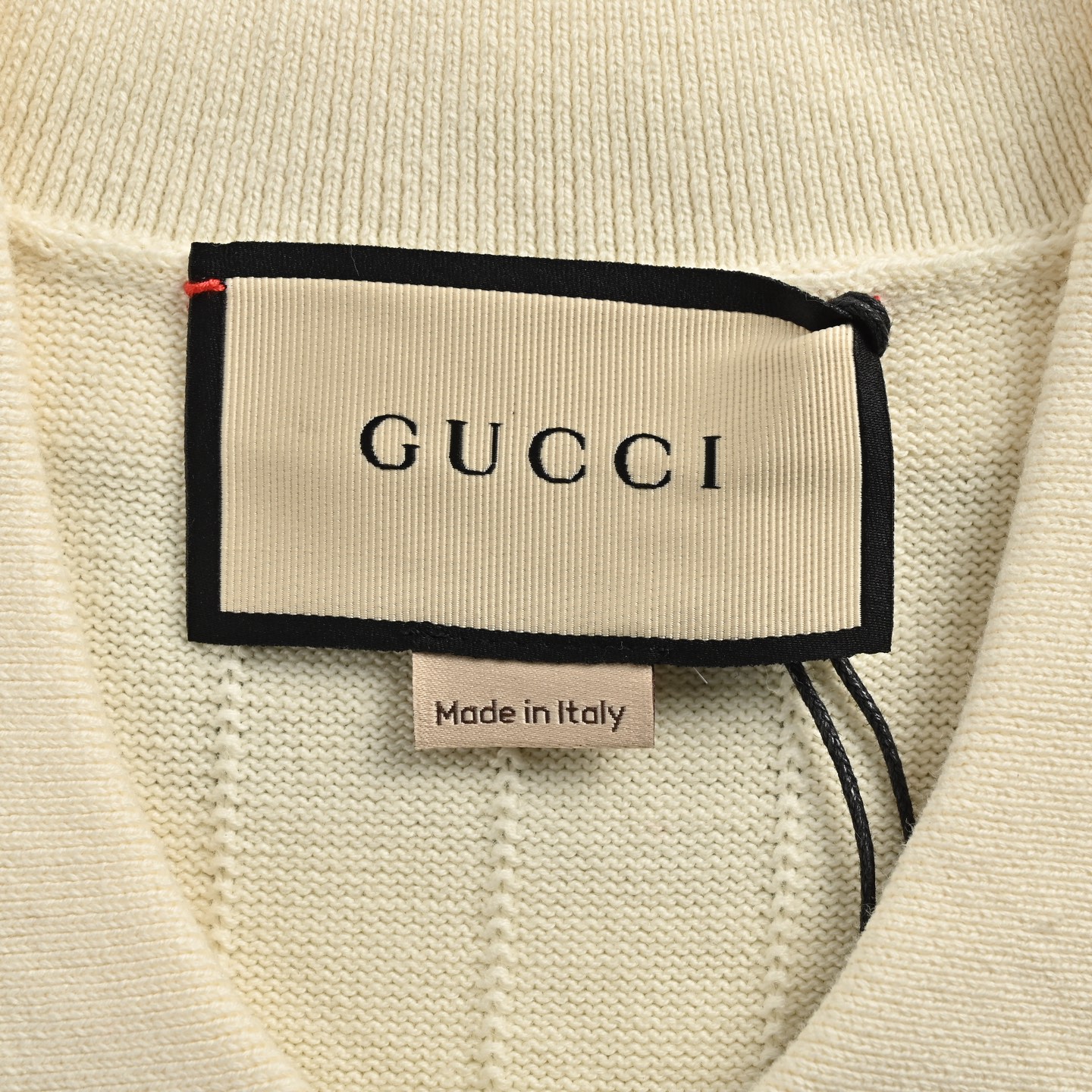 Gucci/古驰 25ss 口袋刺绣针织Polo短袖