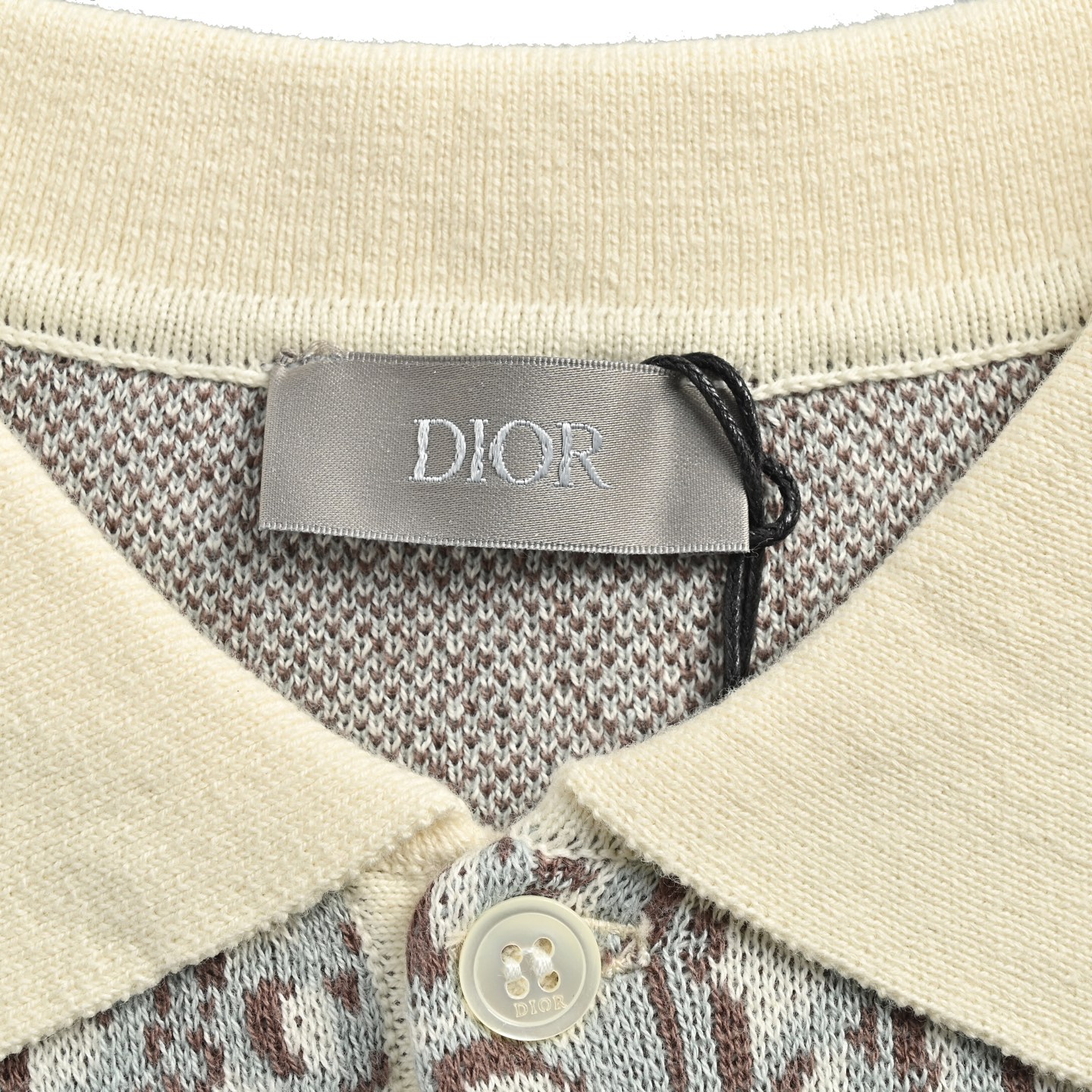 Dior/迪奥 经典老花提花针织Polo短袖
