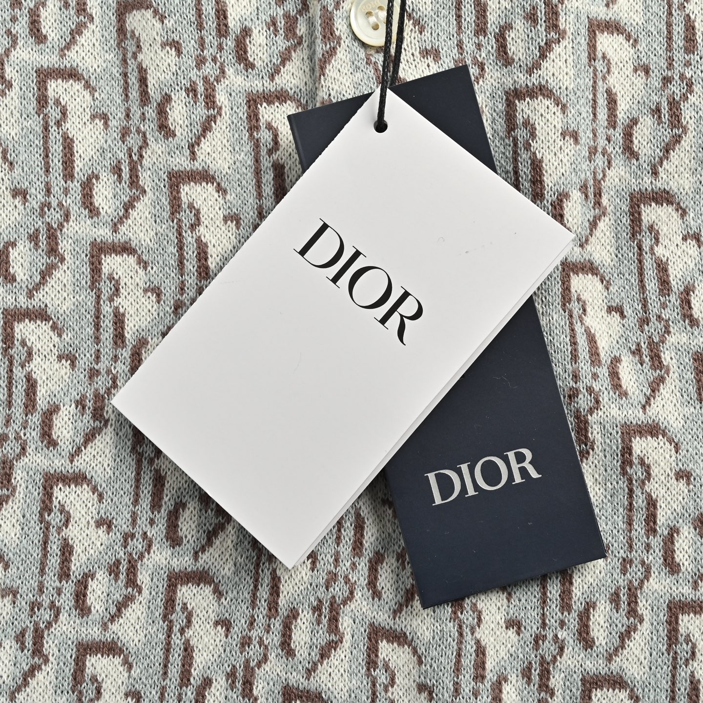 Dior/迪奥 经典老花提花针织Polo短袖