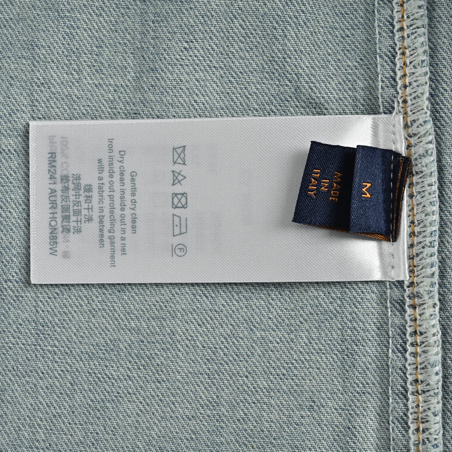 Louis Vuitton/路易威登 25ss 口袋刺绣牛仔短袖衬衫