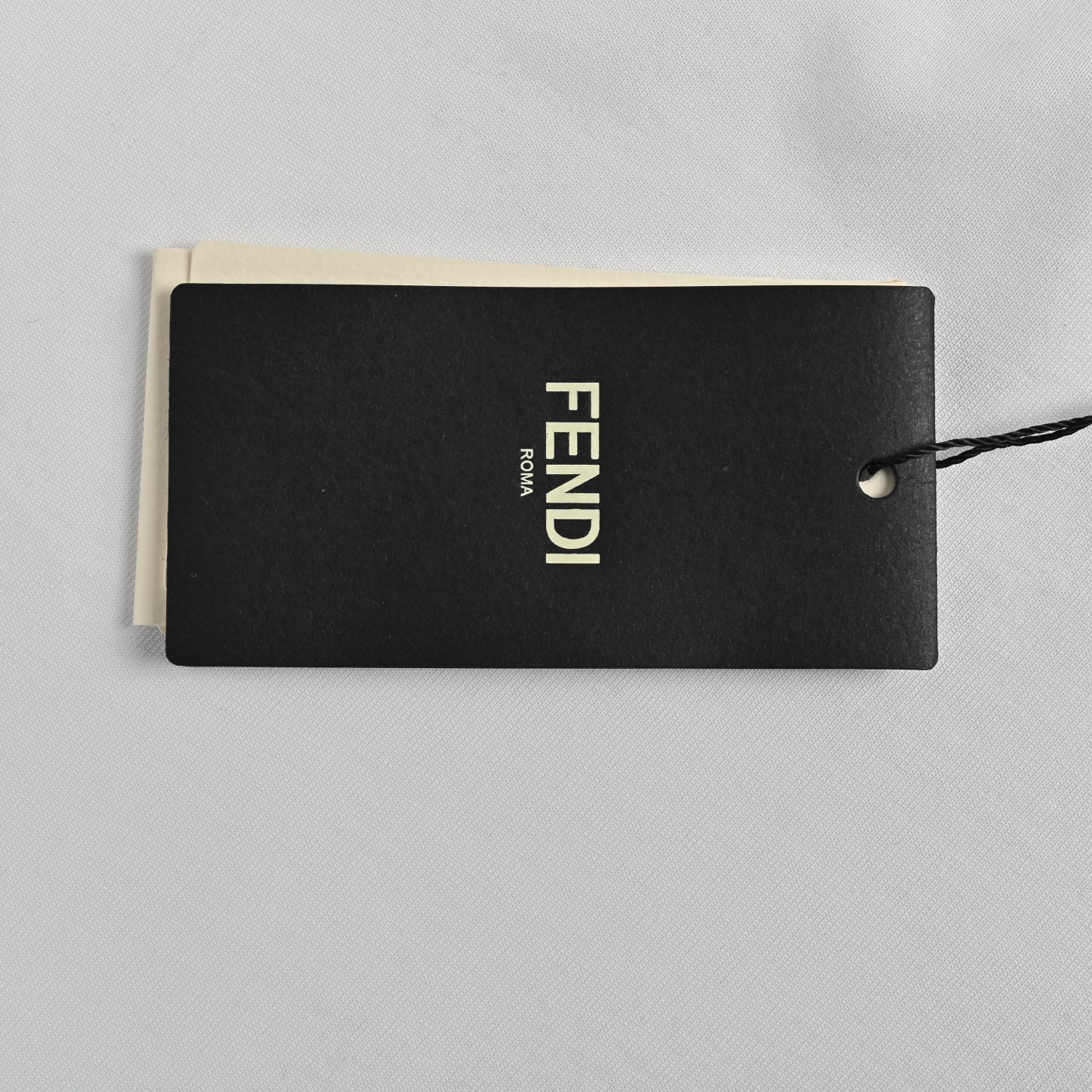 Fendi/芬迪 皮革饰边拉链口袋短袖
