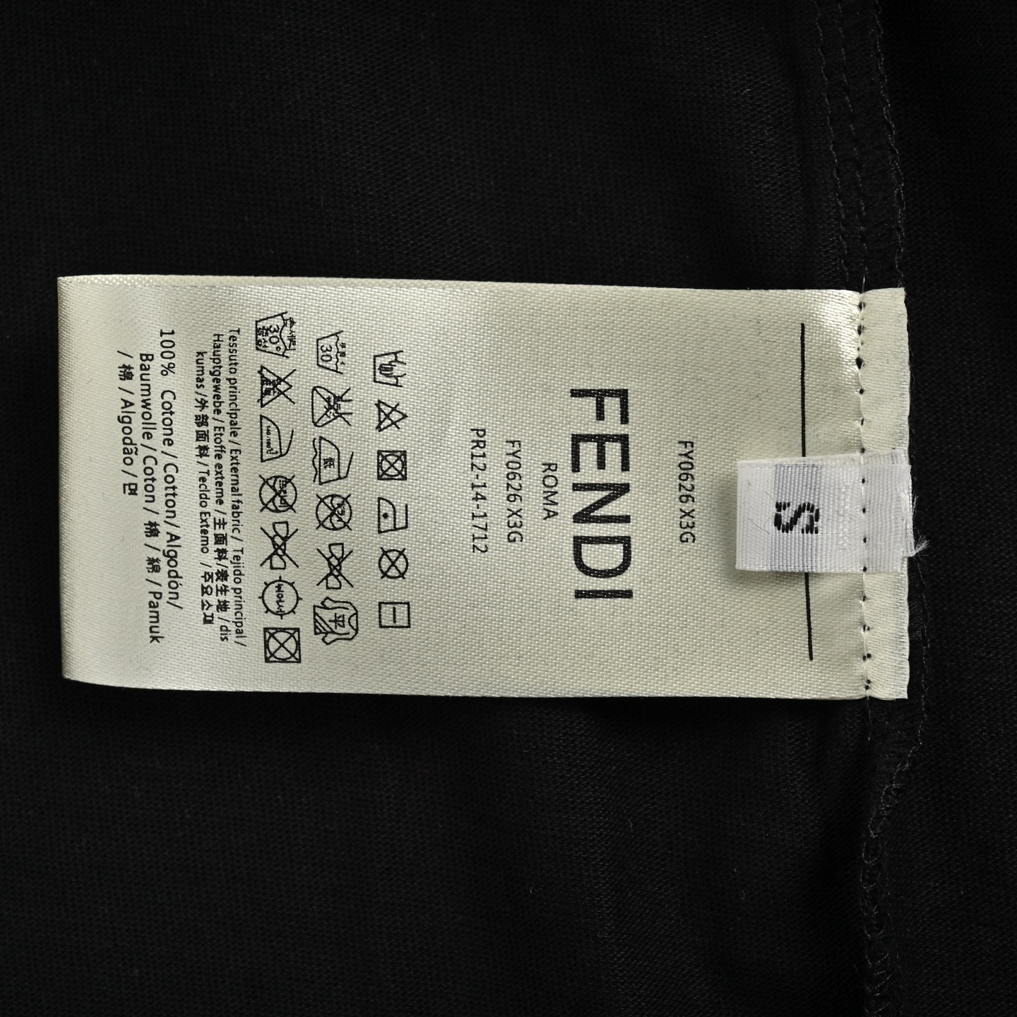 Fendi/芬迪 25ss 胶皮口袋眼睛短袖