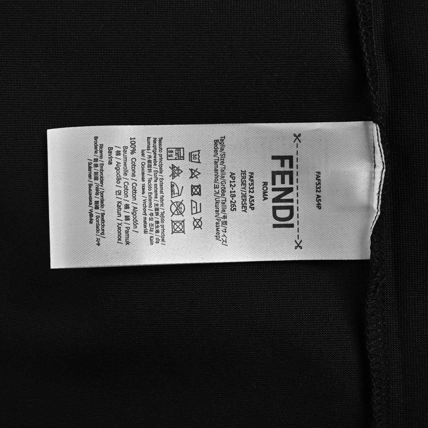 Fendi/芬迪 25ss 大字母logo印花短袖