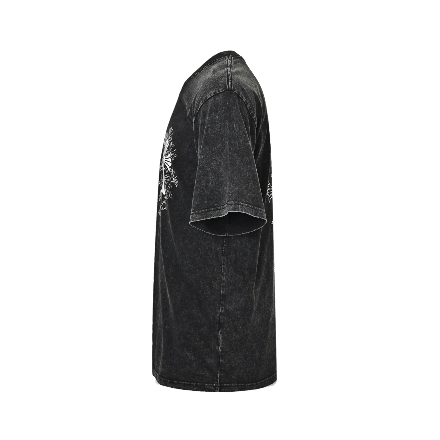 Chrome Hearts/克罗心 25ss 烫钻十字架水短袖 300克双纱纯棉短袖
