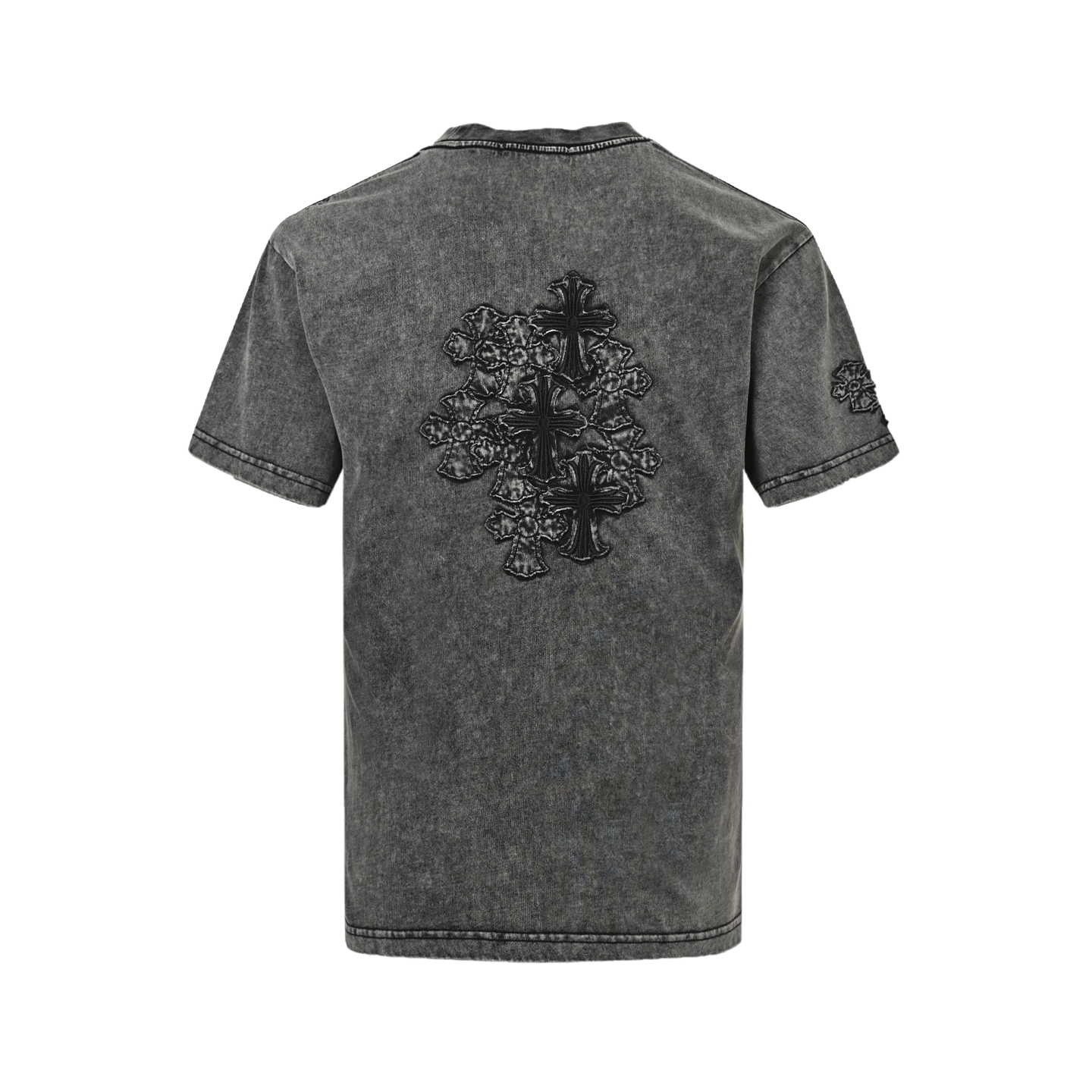 Chrome Hearts 克罗心 25ss 水洗做旧贴布logo短袖