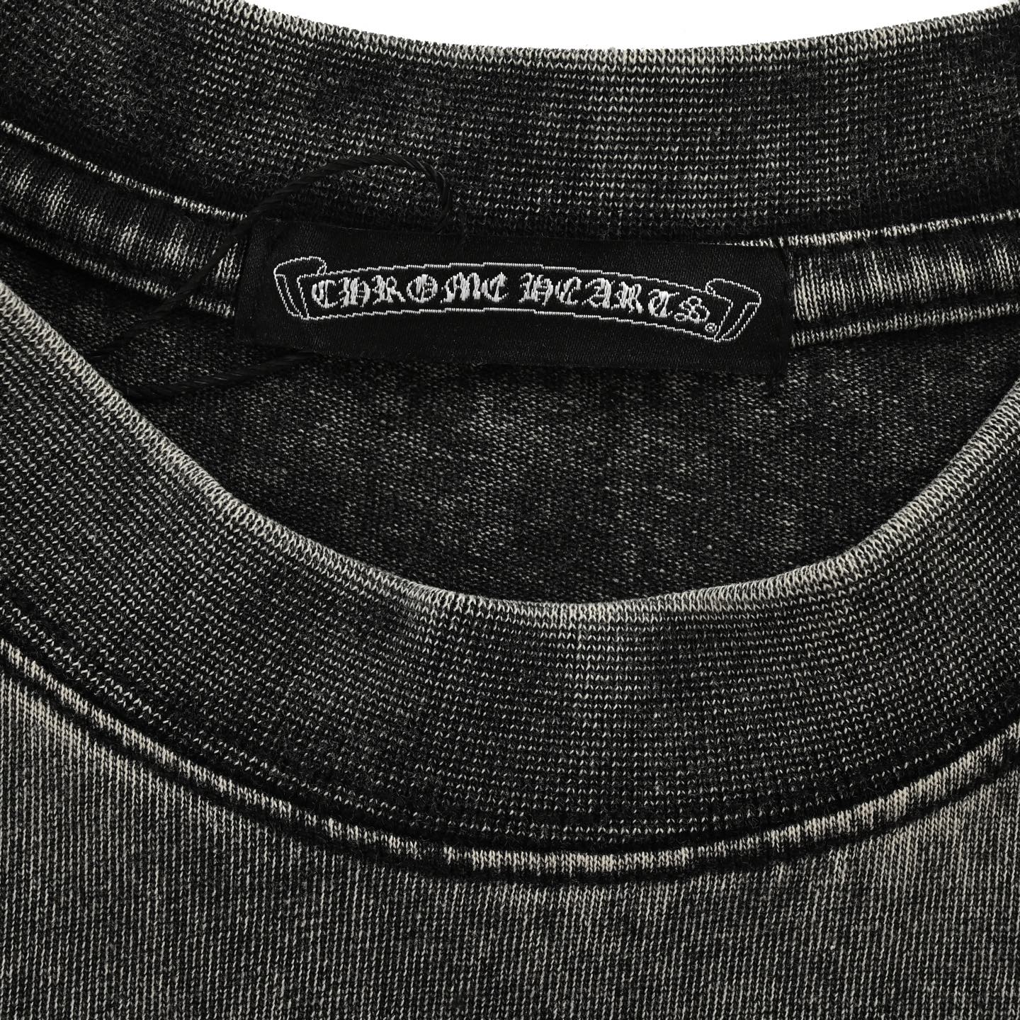 Chrome Hearts 克罗心 25ss 水洗做旧贴布logo短袖