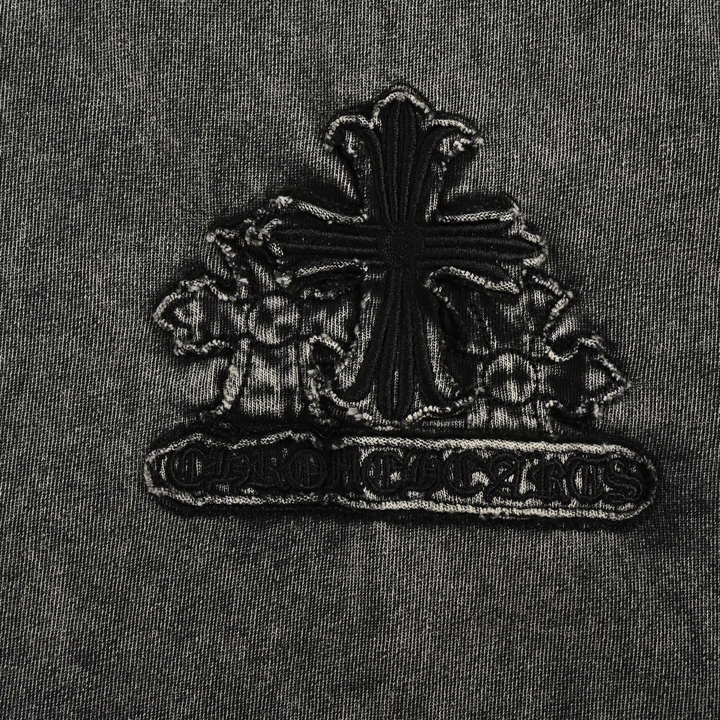 Chrome Hearts 克罗心 25ss 水洗做旧贴布logo短袖