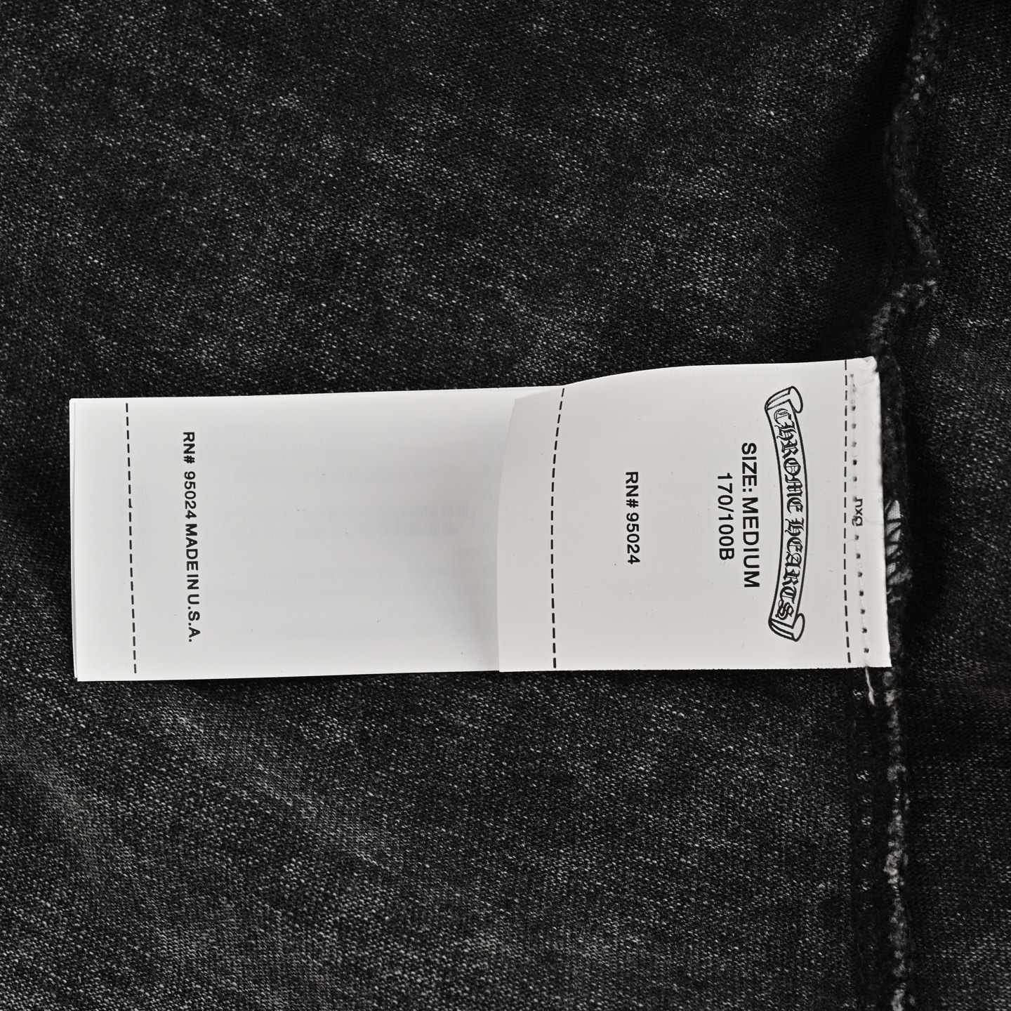 Chrome Hearts 克罗心 25ss 水洗做旧贴布logo短袖