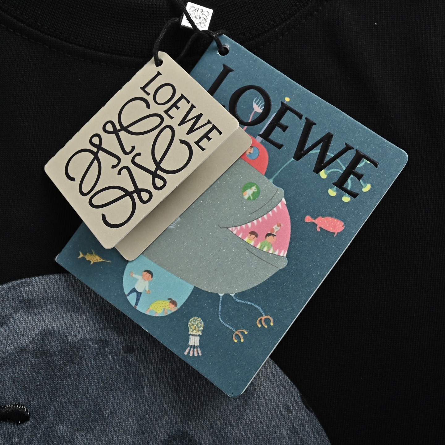 Loewe/罗意威 25ss Suna Fujita联名款月球兔子短袖