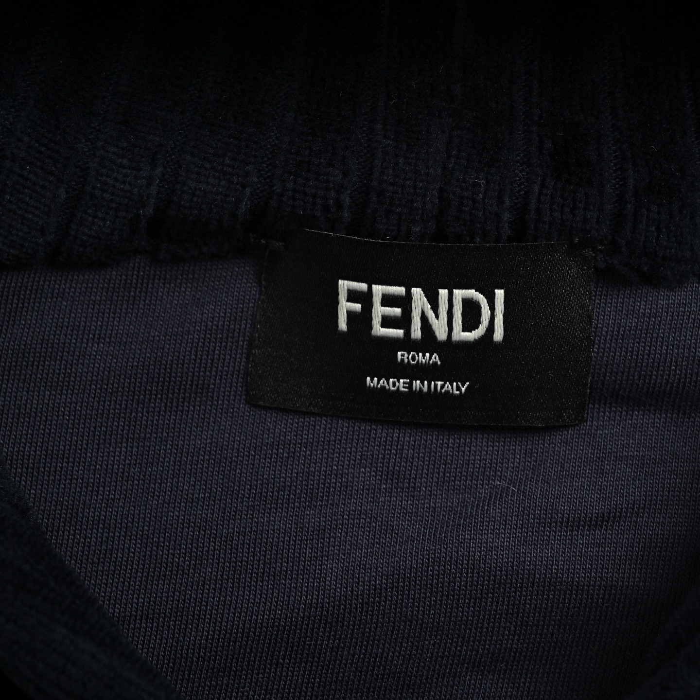 Fendi/芬迪 蓝色灯芯绒拉链卫衣外套