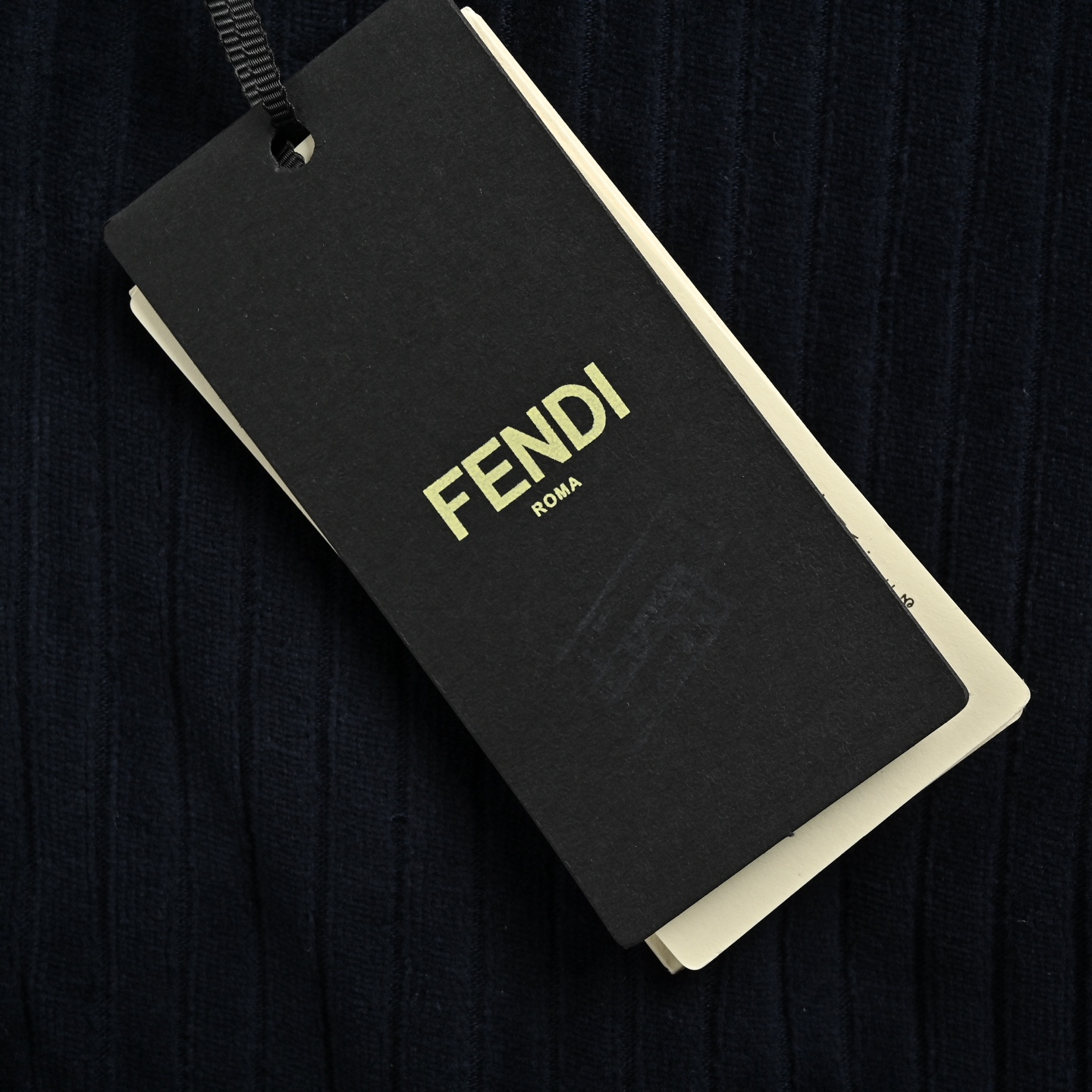 Fendi/芬迪 蓝色灯芯绒拉链卫衣外套