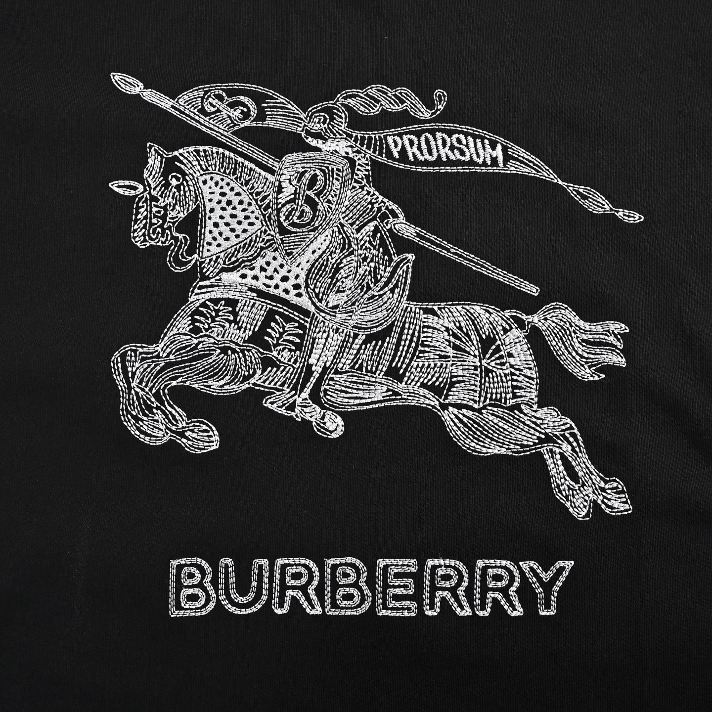 Burberry/巴宝莉 骑士战马刺绣短袖