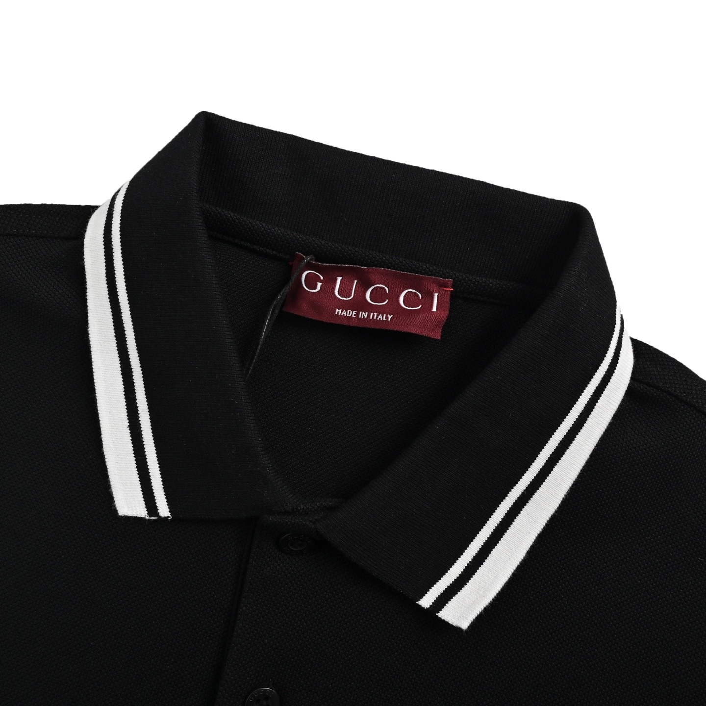 Gucci/古驰 25ss 口袋 双G刺绣Polo短袖 黑色-Chinese UA Cheap High Quatity Brand Clothes Bags handbags Sneakers wholesale wholesaler seller from China Factory suppliers Fashion Clothing Shoes best Quality Beautiful Price Gucci/古驰 25ss 口袋 双G刺绣Polo短袖 黑色