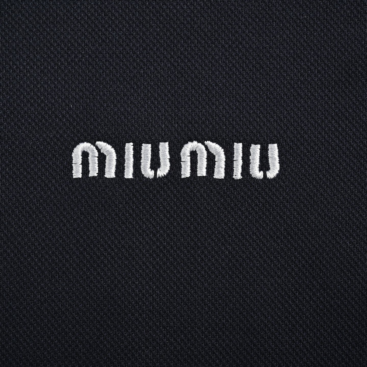 Miu Miu/缪缪 25ss 格纹拼接假两件Polo短袖 miu里miu气的学院风系列