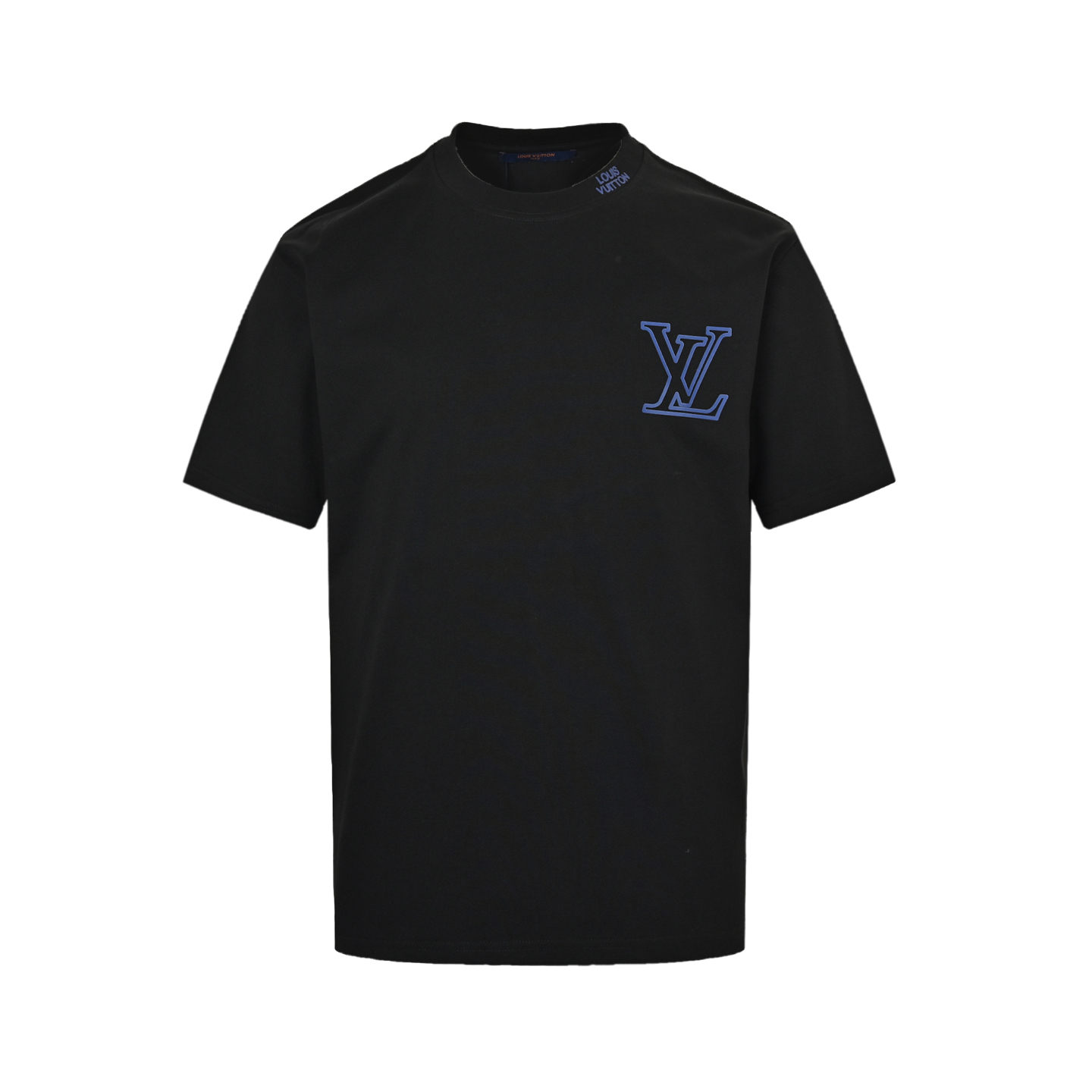 Louis Vuitton/路易威登 25蓝色字母logo印花短袖