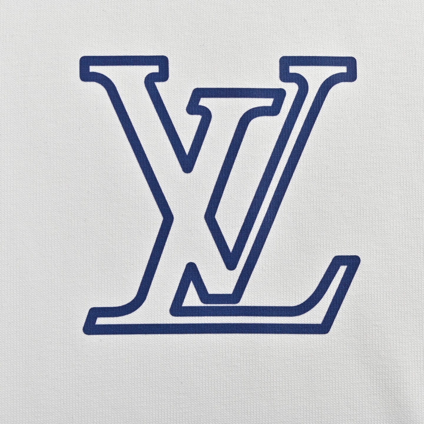 Louis Vuitton/路易威登 25蓝色字母logo印花短袖
