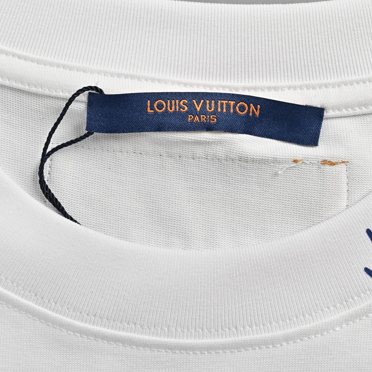 Louis Vuitton/路易威登 25蓝色字母logo印花短袖
