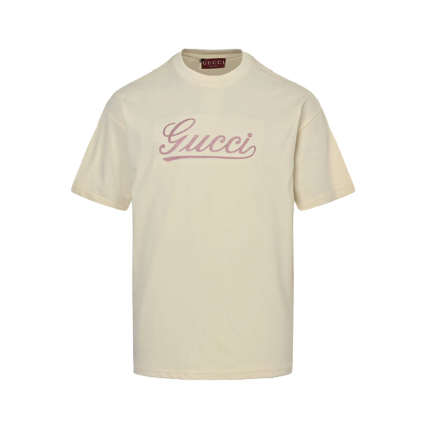 Gucci/古驰 25ss 草写字母logo刺绣短袖
