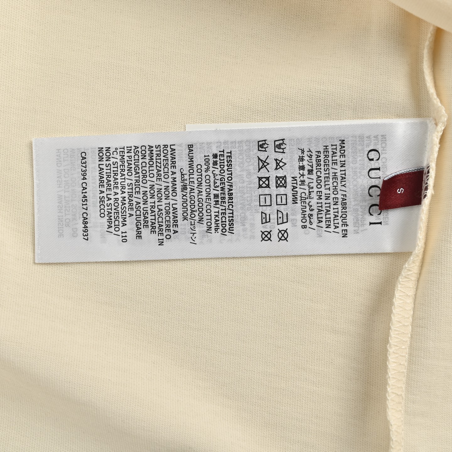 Gucci/古驰 25ss 草写字母logo刺绣短袖