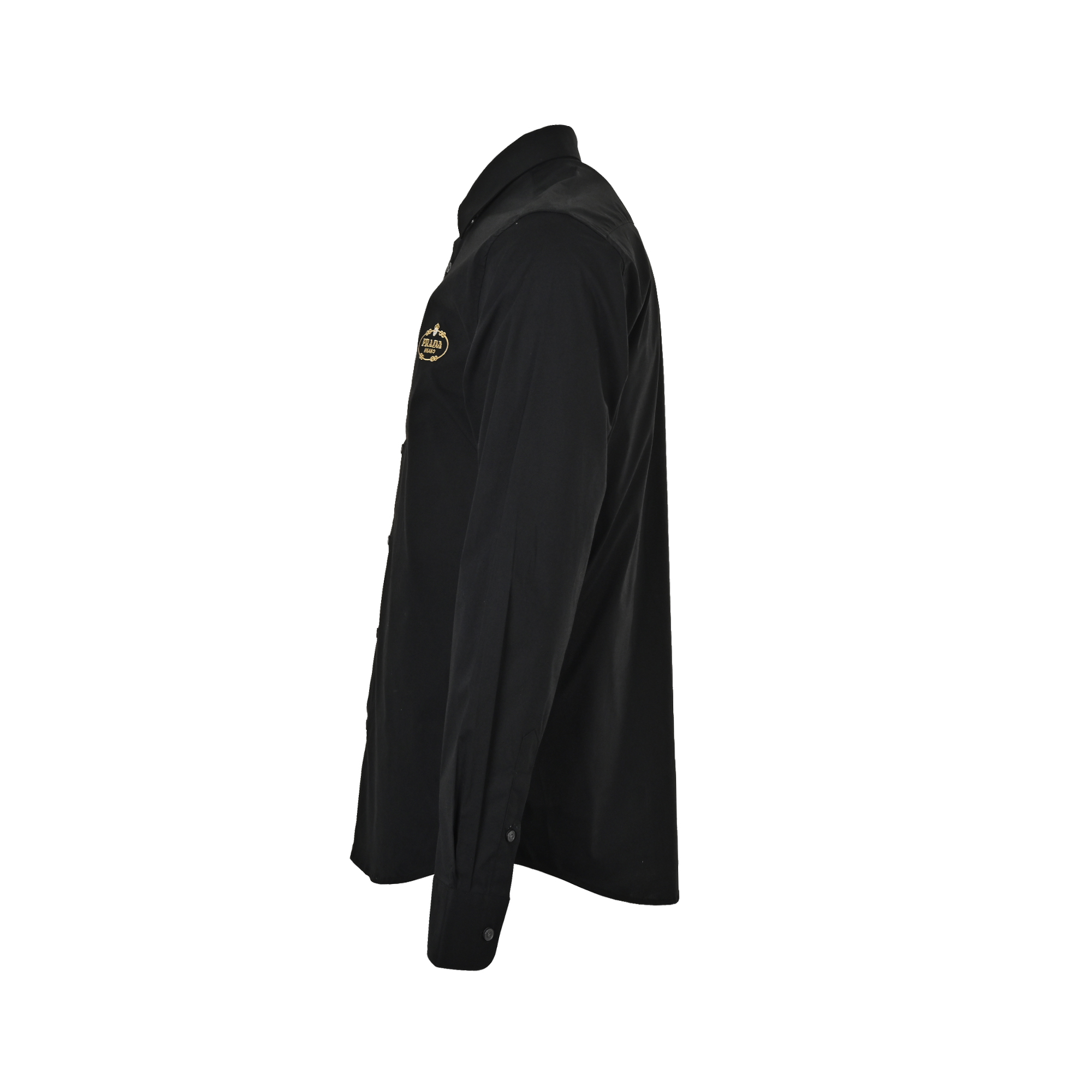 Prada/普拉达 刺绣字母府绸衬衫-Chinese UA Cheap High Quatity Brand Clothes Bags handbags Sneakers wholesale wholesaler seller from China Factory suppliers Fashion Clothing Shoes best Quality Beautiful Price Prada/普拉达 刺绣字母府绸衬衫