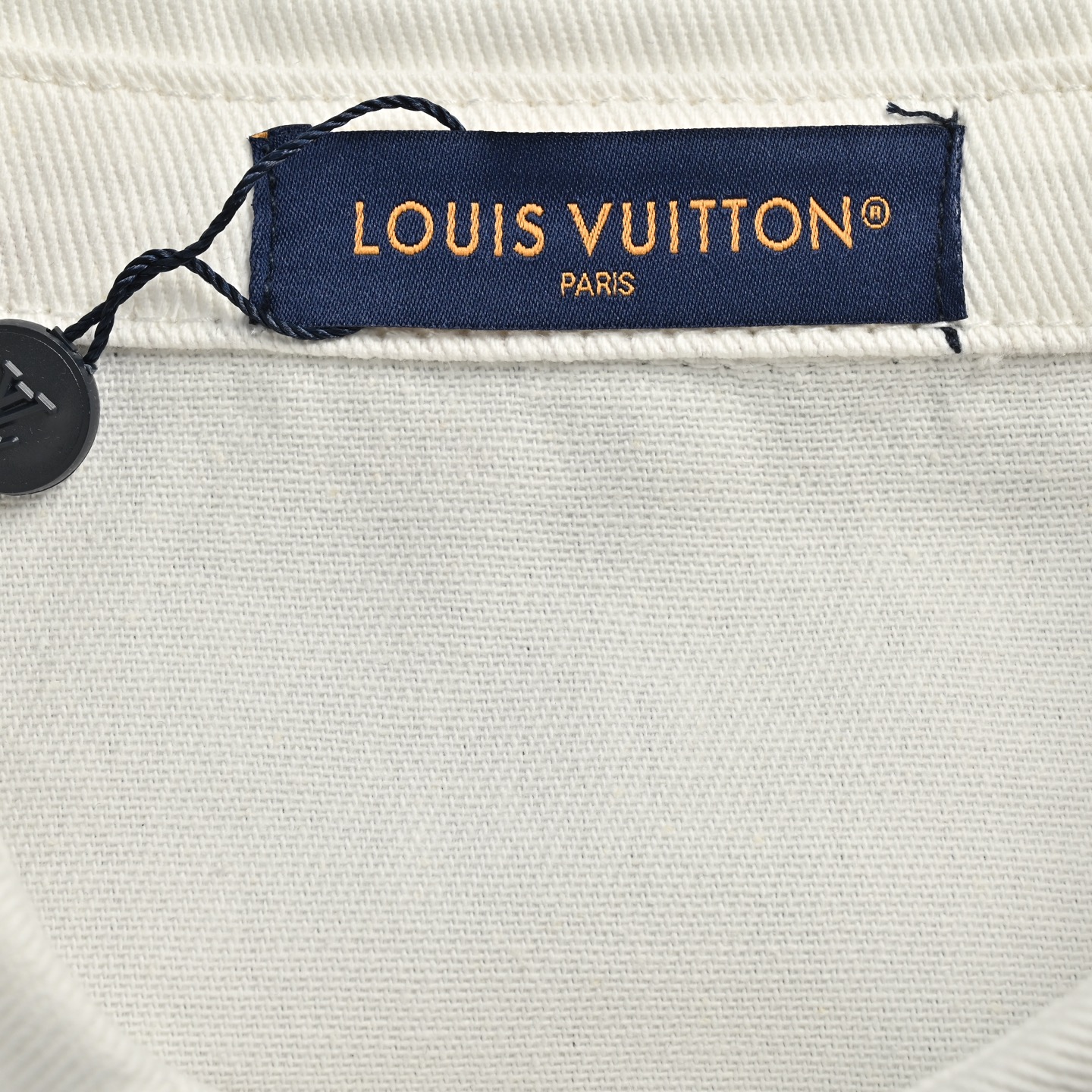 Louis Vuitton/路易威登 25ss 皮标口袋牛仔短袖衬衫