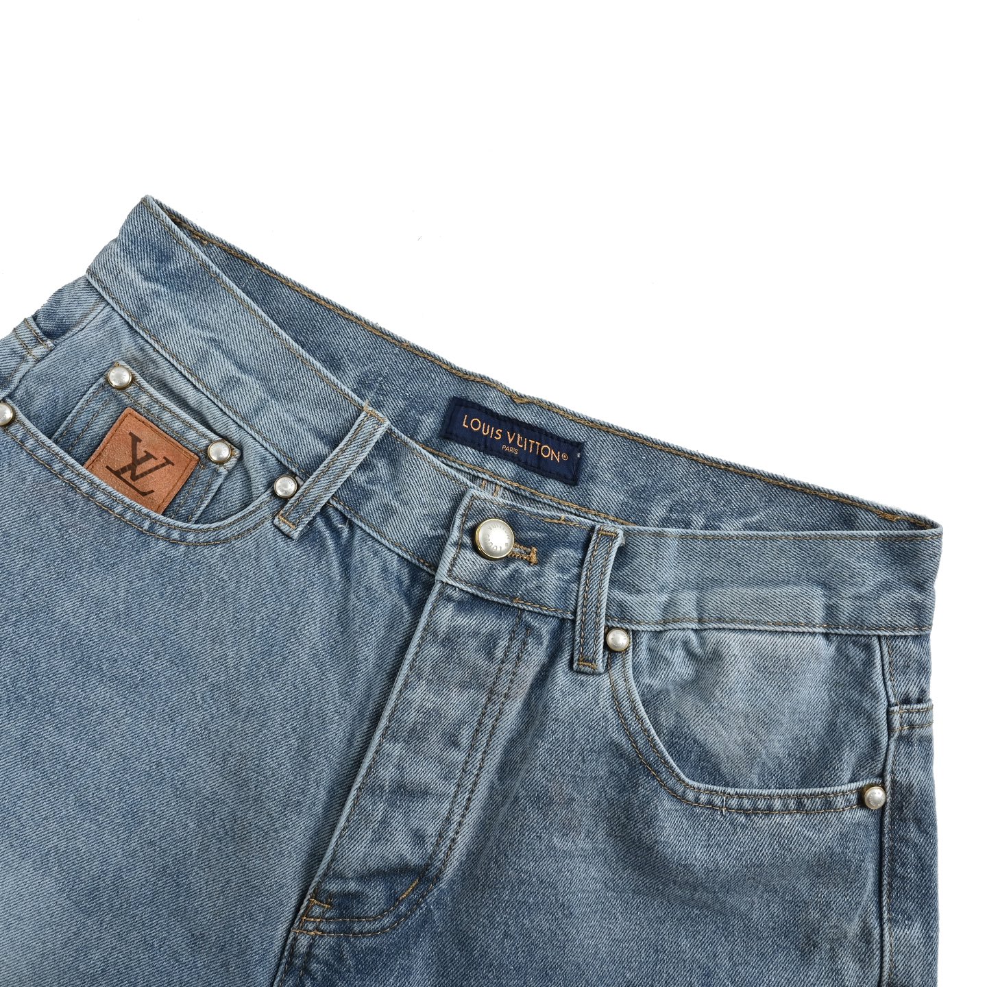 Louis Vuitton/路易威登 25ss 刺绣口袋牛仔短裤