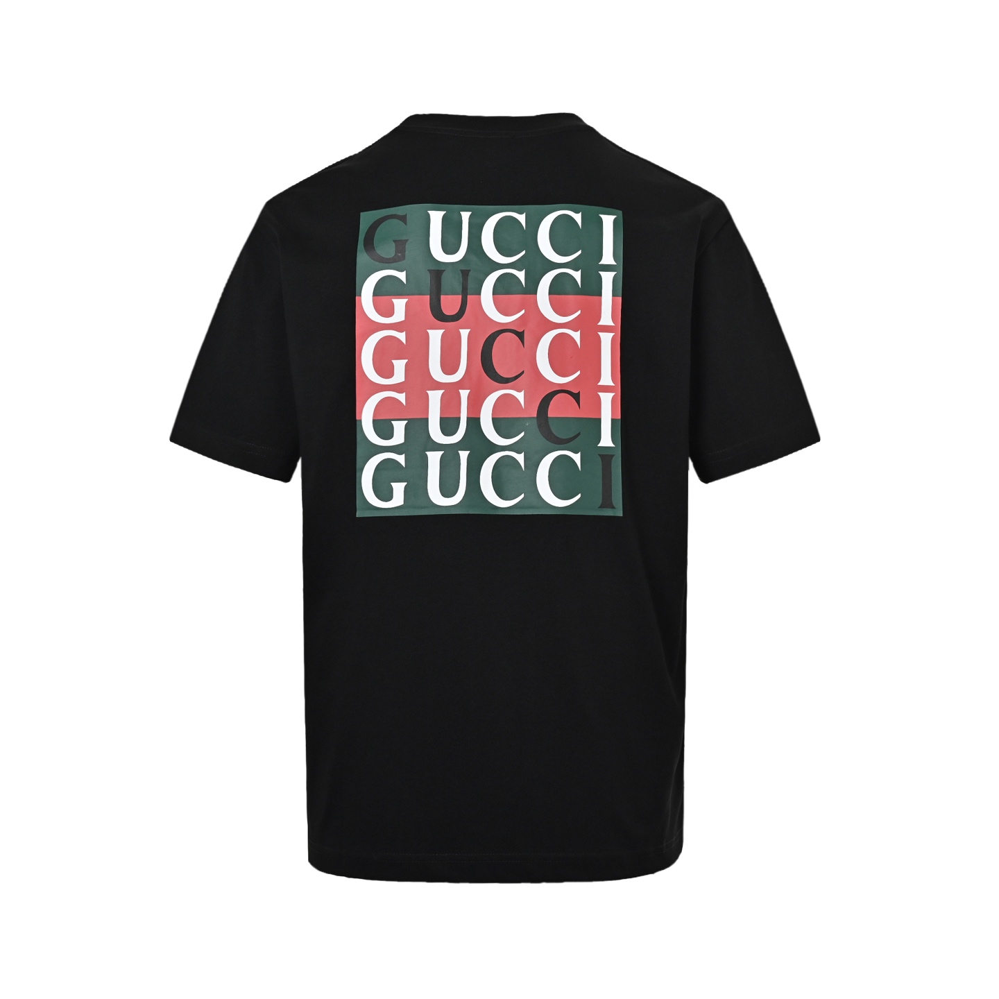 Gucci/古驰 25ss 阴影双G后背字母logo短袖