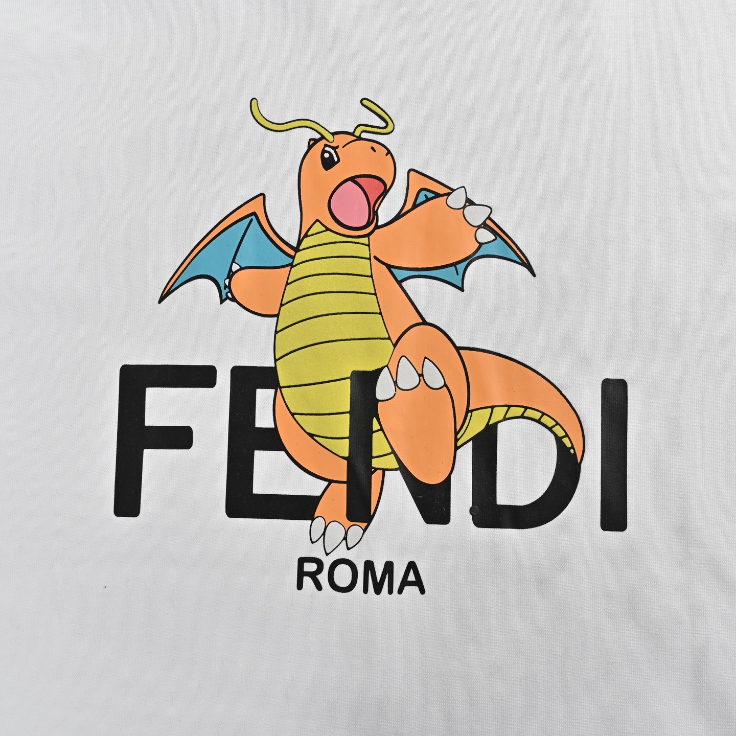 Fendi/芬迪 24ss 宝可梦联名小火龙印花短袖