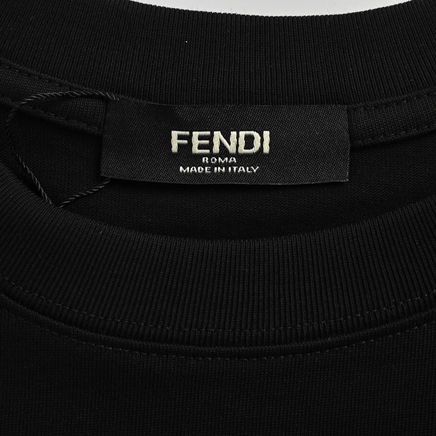 Fendi/芬迪 24ss FF银标压胶logo短袖