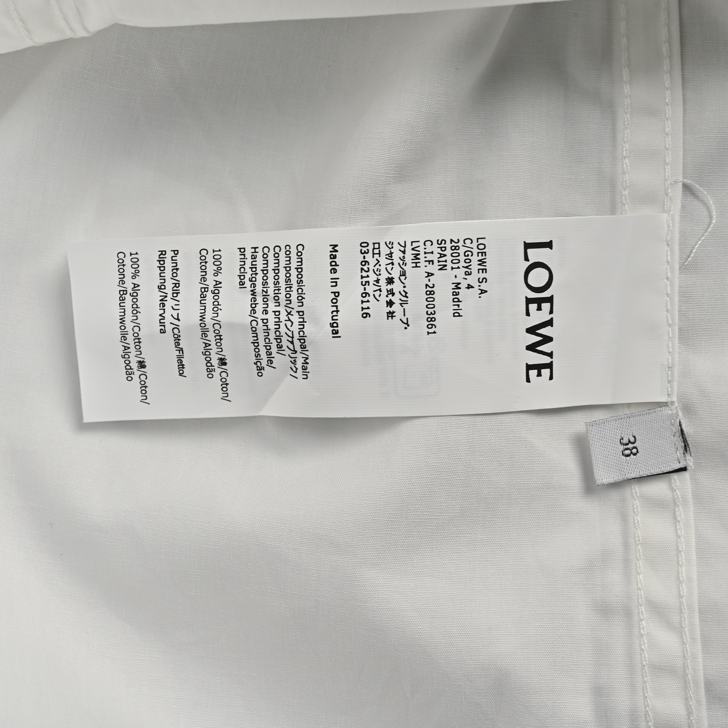 Loewe/路易威登 25ss Anagram口袋刺绣衬衫