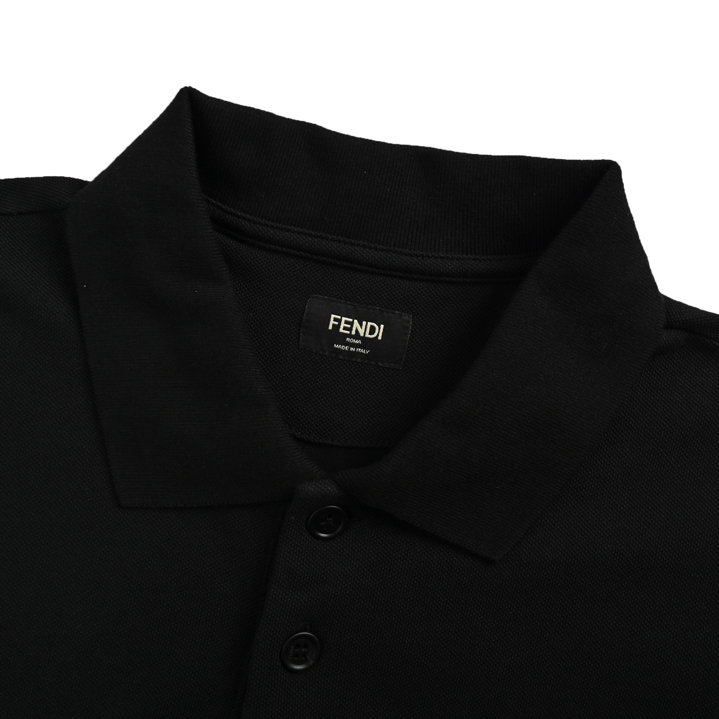 Fendi/芬迪 25ss 烫金FF徽标Polo短袖