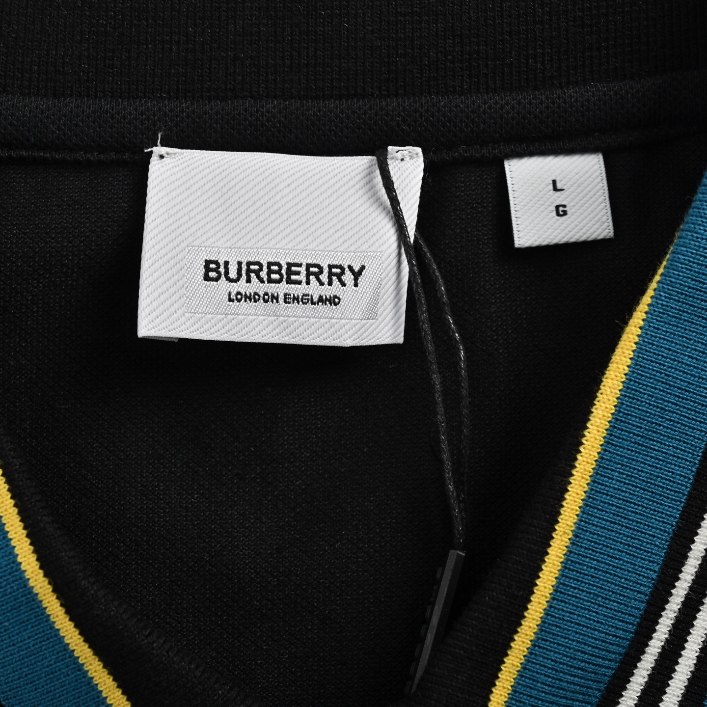 Burberry/巴宝莉 25ss 彩条螺纹Polo短袖 选用棉质珠地网眼布打造