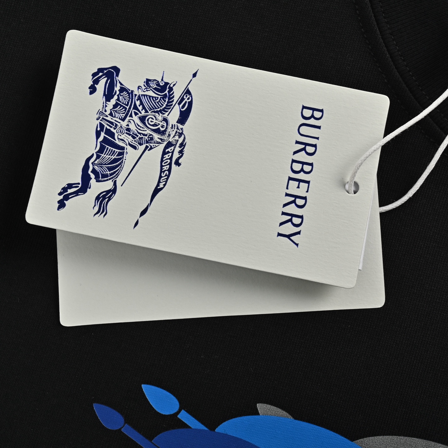 Burberry/巴宝莉 25ss 重叠战马印花短袖 黑色 白色