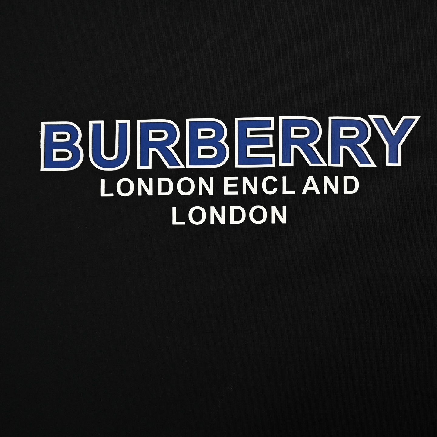 Burberry/巴宝莉 25ss 压胶蓝色字母印花短袖