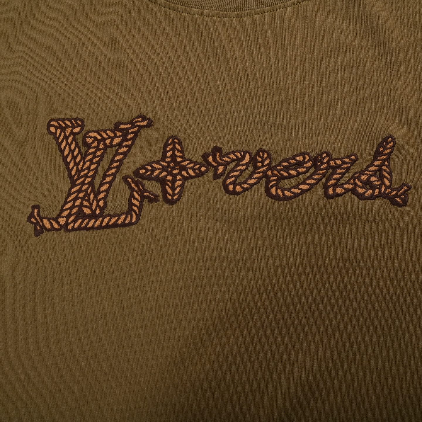 Louis Vuitton/路易威登 24ss 麻绳绳结刺绣短袖