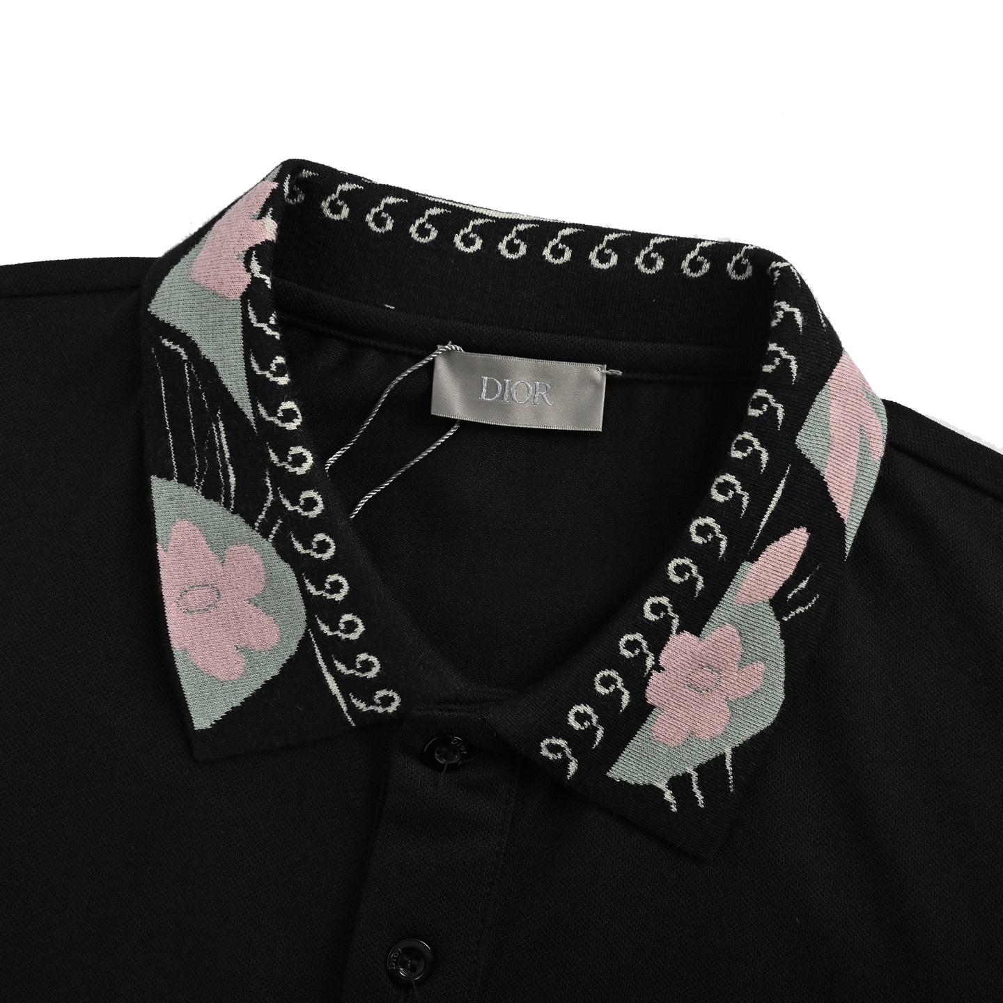Dior/迪奥 花领提花Polo短袖
