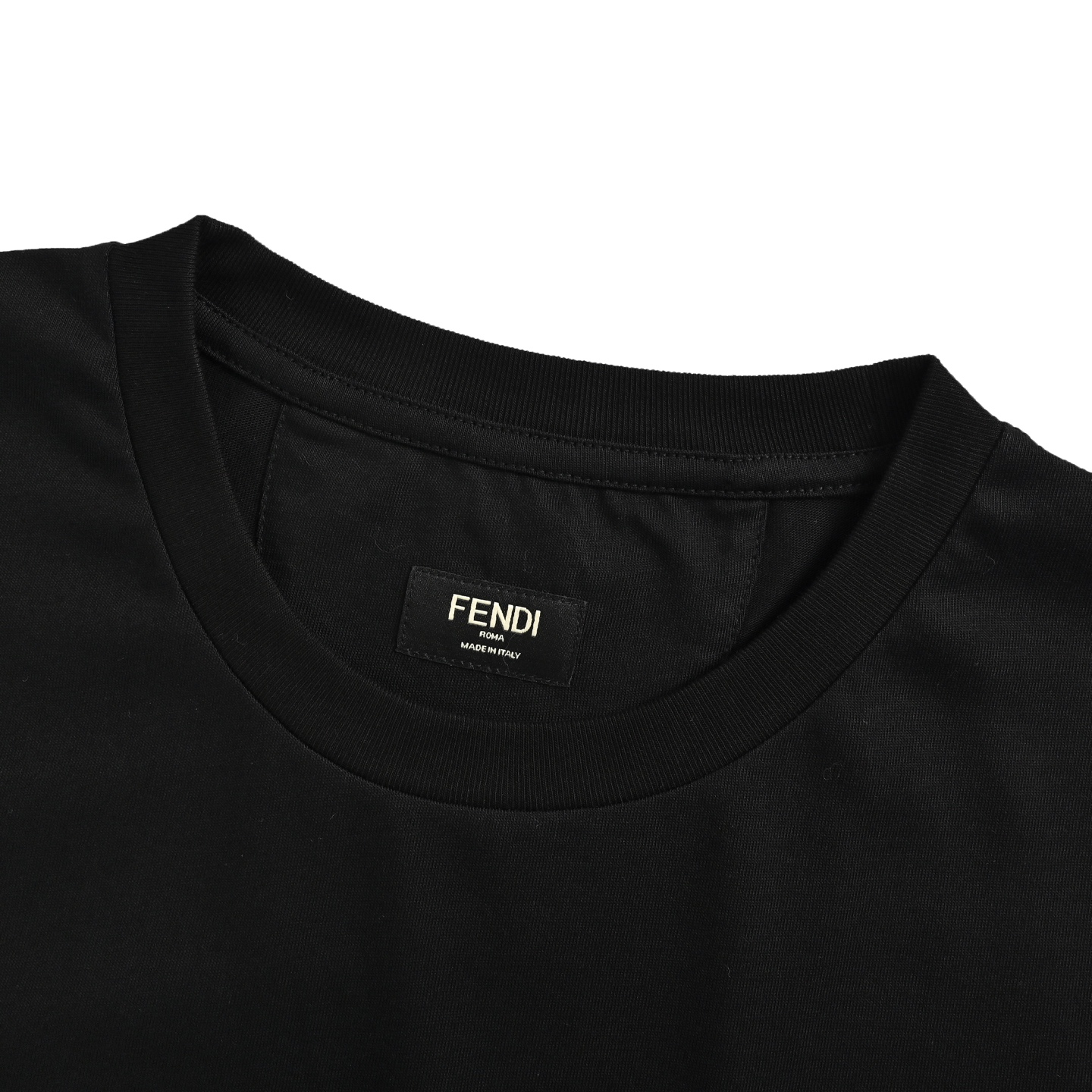 Fendi/芬迪 FF彩绣口袋拉链短袖